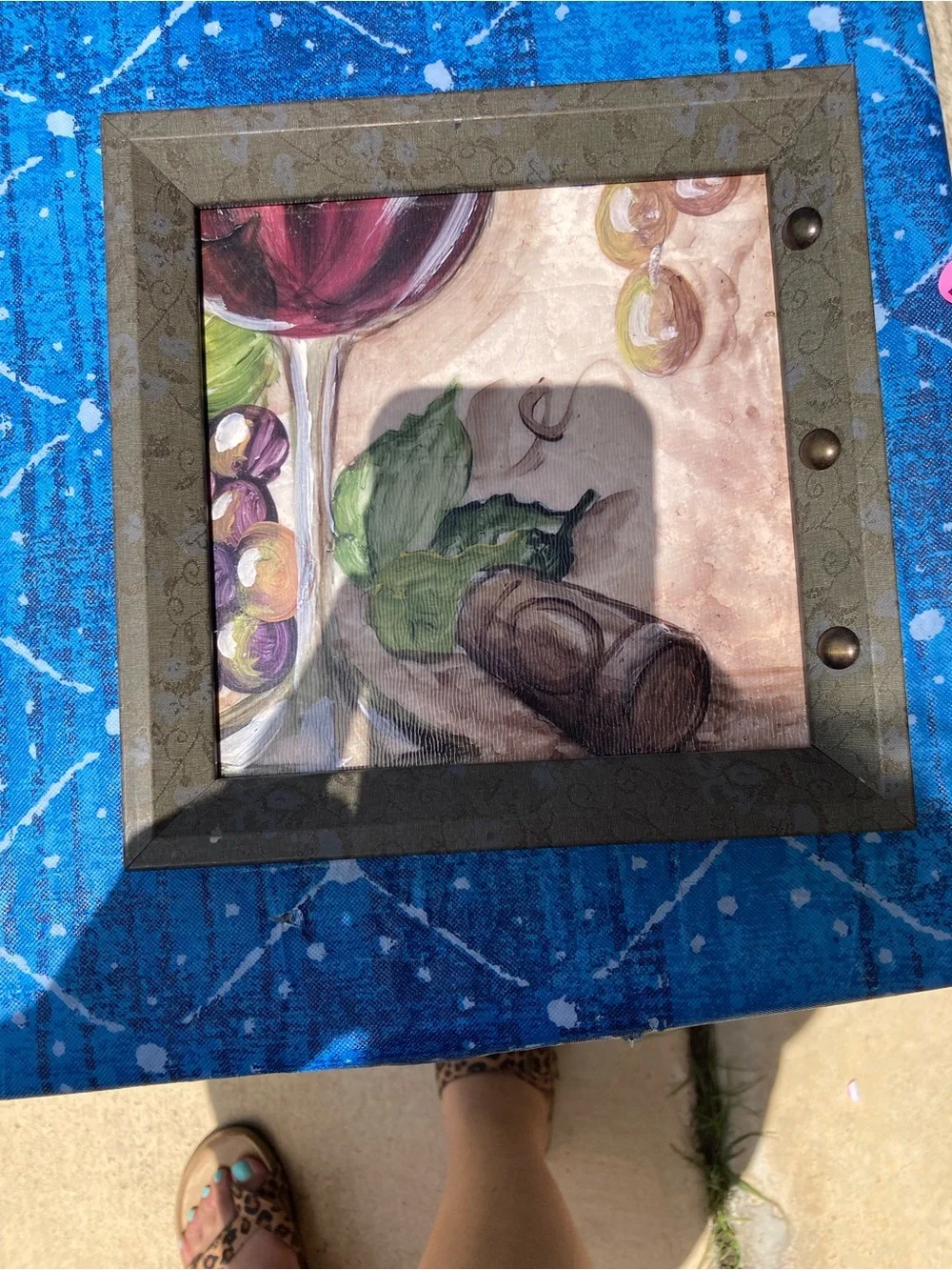 Kirklands Vineyard Grapes Wall Art - Purple, Green, Brown, Cream